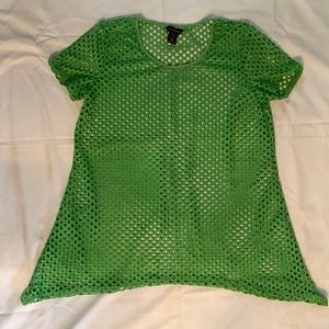 Multiples Cute Coverup, Bright Green Coverup for Your Fashionable Beach Time!